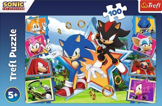 TREFL Puzzle Sonic: Seznamte se s ježkem 100 dílků - 16465