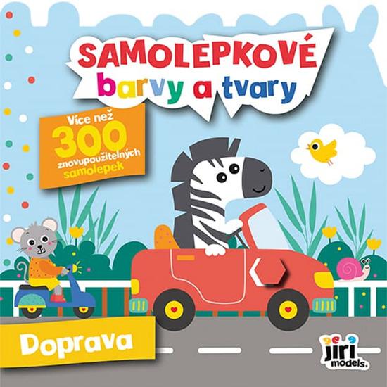 Levně Samolepkové barvy a tvary pro nejmenší Doprava