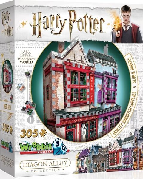 Levně Wrebbit 3D puzzle Harry Potter Prvotřídní potřeby pro famfrpál a Slug & Jiggers Apothecary 305 ks