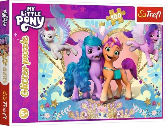 TREFL Třpytivé puzzle My Little Pony 100 dílků - 14831