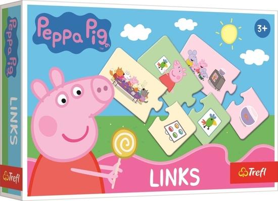 Levně TREFL Puzzle Links Prasátko Peppa 2x14 dílků