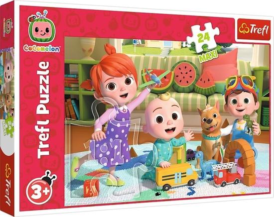 TREFL Puzzle Cocomelon: Připraveni na dobrodružství MAXI 24 dílků - 14363