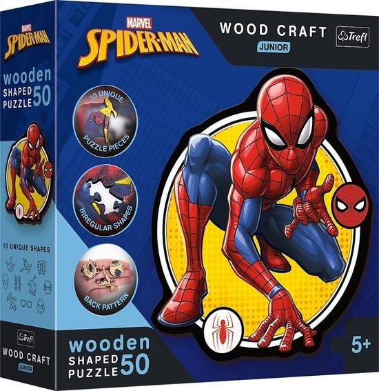 TREFL Wood Craft Junior puzzle Spiderman: Síla 50 dílků - 20204