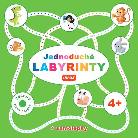 Levně Jednoduché labyrinty Zelený sešit/zošit