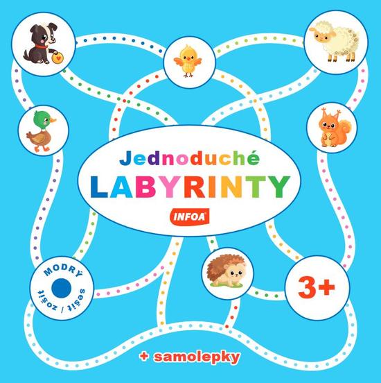 Levně Jednoduché labyrinty Modrý sešit/zošit