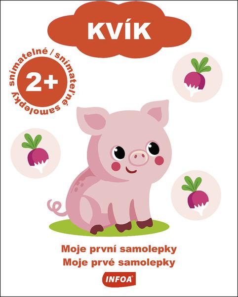 Kvík Moje první samolepky/Moje prvé samolepky - 9788076970007