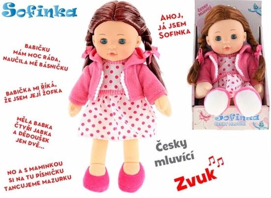 Levně Panenka Sofinka hnědovláska 31 cm
