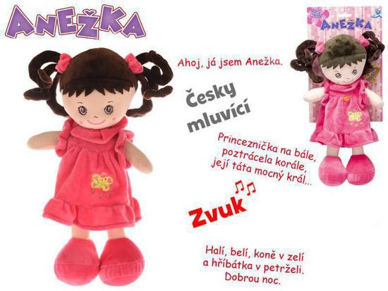 Levně Panenka Anežka brunetka 36 cm