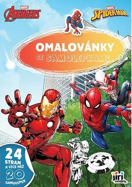 Levně Omalovánky A4 se samolepkami Marvel
