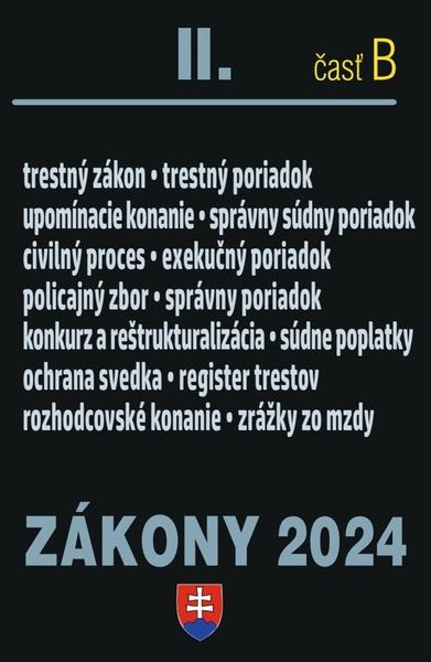 Levně Zákony 2024 II B Trestné právo a súdne spory