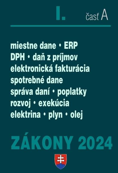 Zákony I A 2024 daňové zákony - 9788081622724