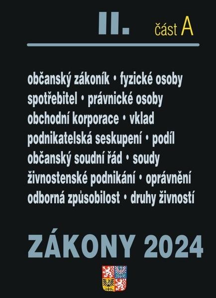 Levně Zákony II A 2024 – Občanský zákoník