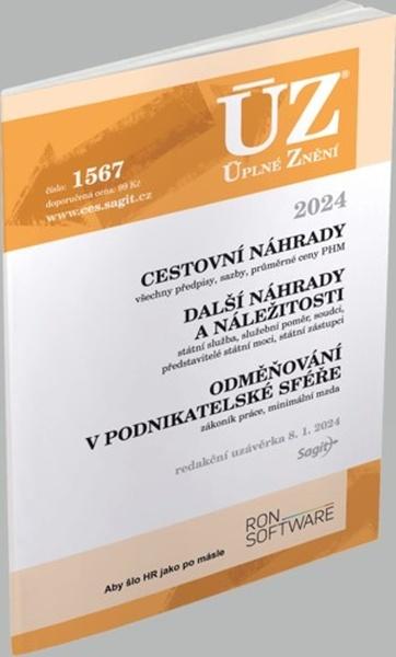 ÚZ 1567 Cestovní náhrady - 9788074886096