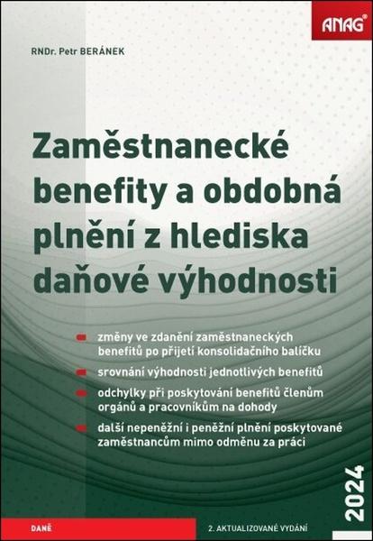 Levně Zaměstnanecké benefity a obdobná plnění z hlediska daňové výhodnosti 2024