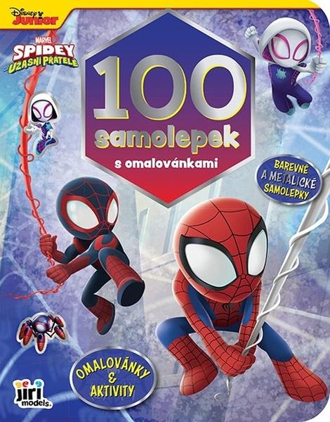 Levně 100 samolepek s omalovánkami Spidey