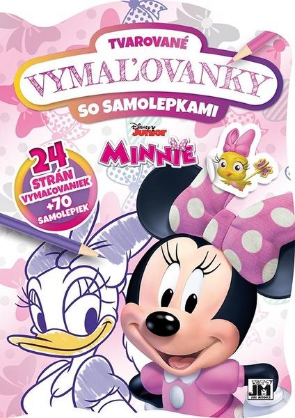 Levně Tvarované vymaľovanky so samolepkami Minnie