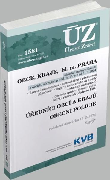 ÚZ 1581 Obce, kraje - 9788074886232