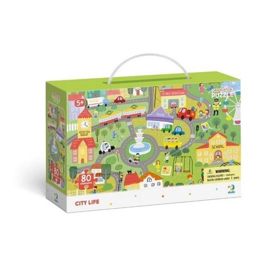 DODO Puzzle s hledáním obrázků Městský život 80 dílků - 300135