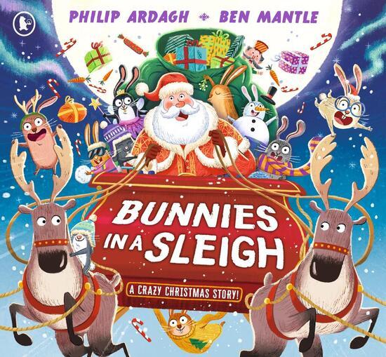 Levně Bunnies in a Sleigh