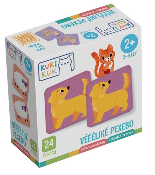 Levně Véééliké pexeso Zvířátka na dvorku