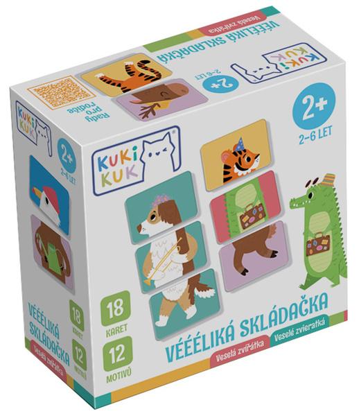 Levně Véééliká skládačka Veselá zvířátka