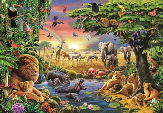 Puzzle Africké setkání 2000 dílků