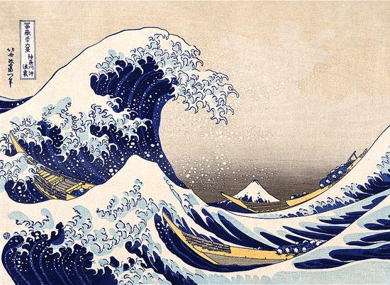TREFL Dřevěné puzzle Art: Hokusai - Velká vlna Kanagawa 200 dílků - 20250