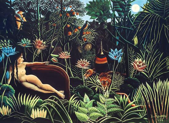TREFL Dřevěné puzzle Art: Henri Rousseau - Sen 200 dílků - 20253