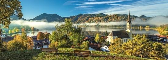 TREFL Panoramatické puzzle Jezero Schliersee, Německo 1000 dílků - 29035