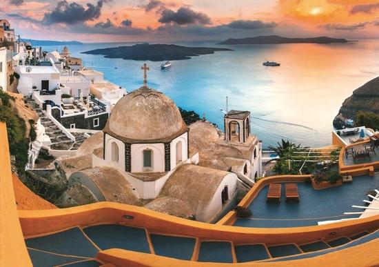 TREFL Puzzle Santorini, Řecko 1000 dílků - 10445