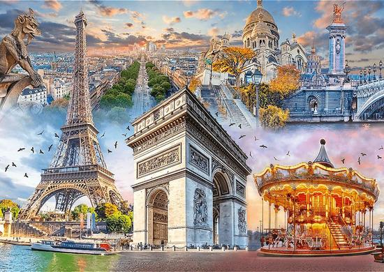 TREFL Puzzle Víkend v Paříži 2000 dílků - 27125
