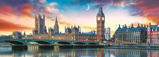 Levně TREFL Panoramatické puzzle Big Ben a Westminsterský palác, Londýn 500 dílků