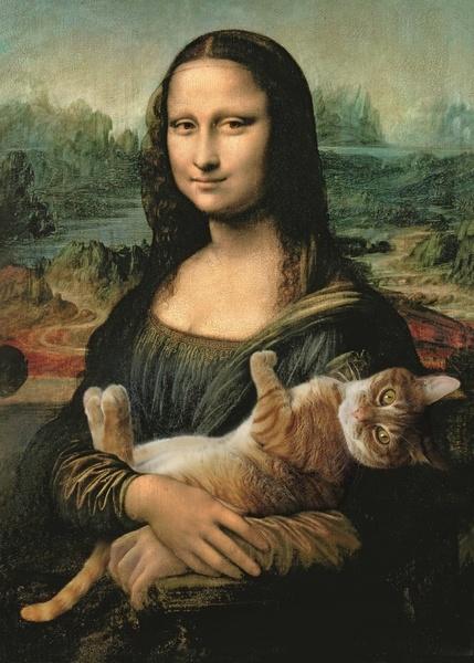 TREFL Puzzle Mona Lisa s kočkou 500 dílků - 37294