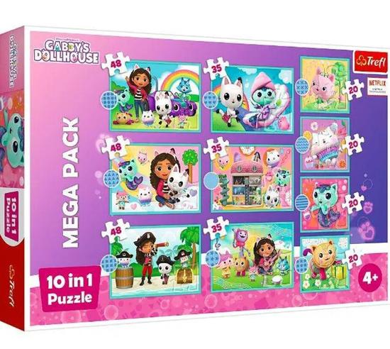 TREFL Puzzle Gábinin kouzelný domek MEGA PACK 10v1 - 96003