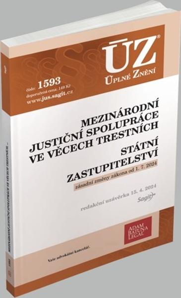 ÚZ 1593 Mezinárodní justiční spolupráce - 9788074886355