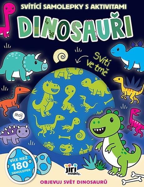 Levně Svítící samolepky s aktivitami Dinosauři