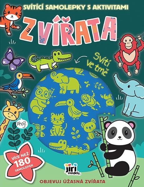 Levně Svítící samolepky s aktivitami Zvířata