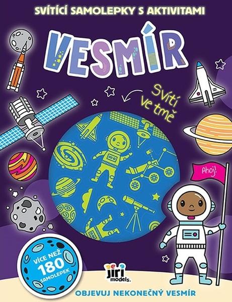 Levně Svítící samolepky s aktivitami Vesmír