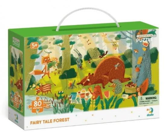 DODO Puzzle s hledáním obrázků Pohádkový les 80 dílků - 300366