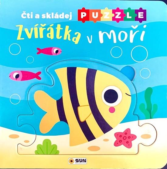 Levně Zvířátka v moři Čti a skládej puzzle