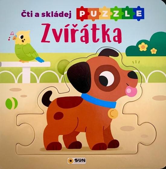 Levně Zvířátka Čti a skládej puzzle