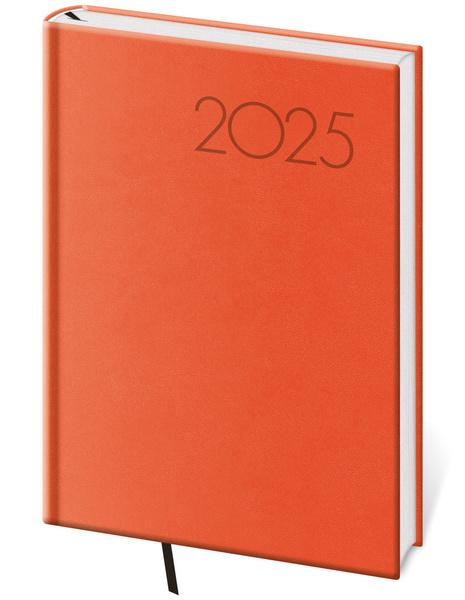 Denní diář 2025 A5 Print Pop oranžový
