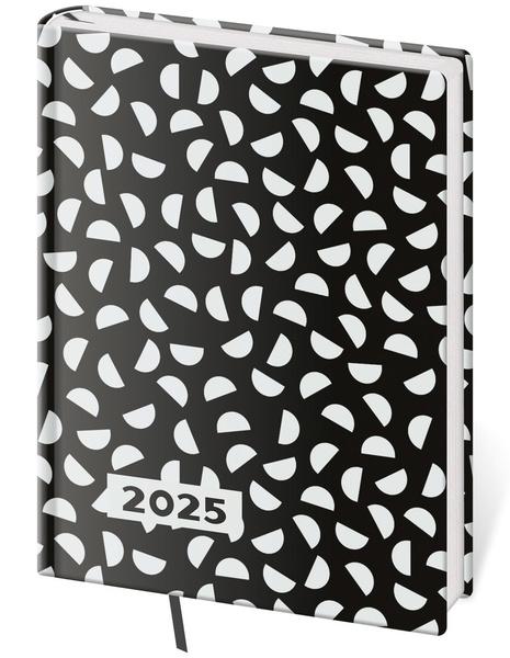 Denní diář 2025 B6 Vario Lyra B&W