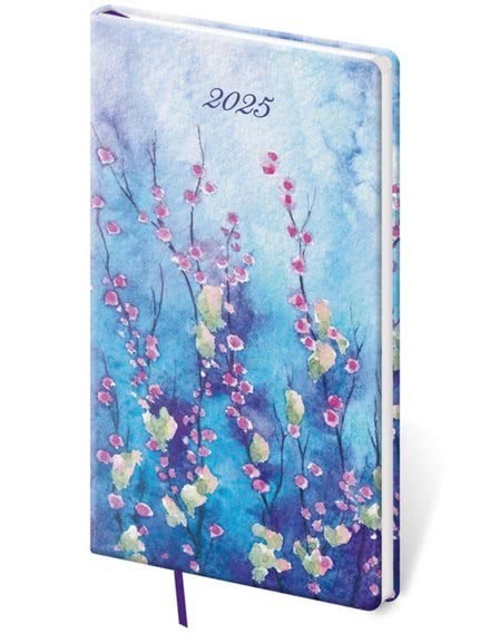 Kapesní diář 2025 Vario Lyra Violet