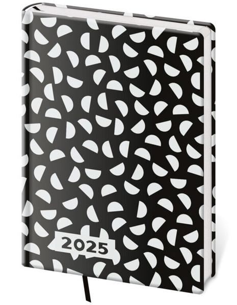 Kapesní diář 2025 A7 Vario Lyra B&W