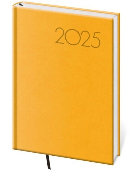 Týdenní diář 2025 A5 Print Pop žlutý