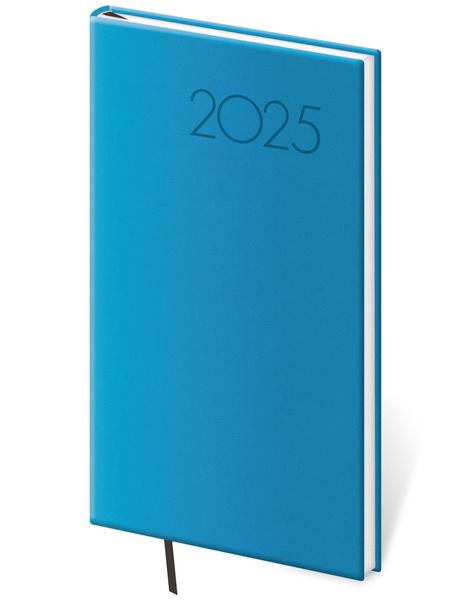 Kapesní diář 2025 Print Pop světle modrý