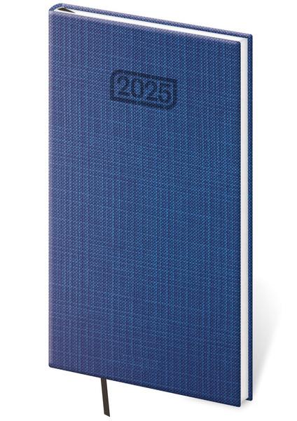 Kapesní diář 2025 Zephir modrý