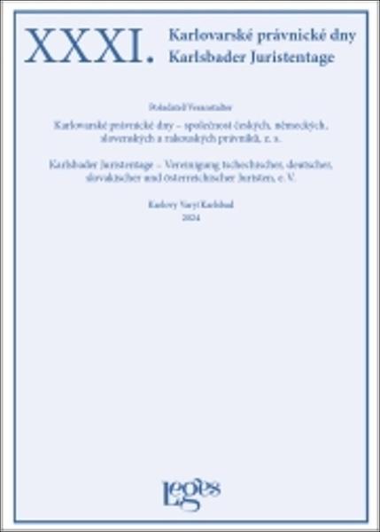 XXXI. Karlovarské právnické dny - 9788075027351
