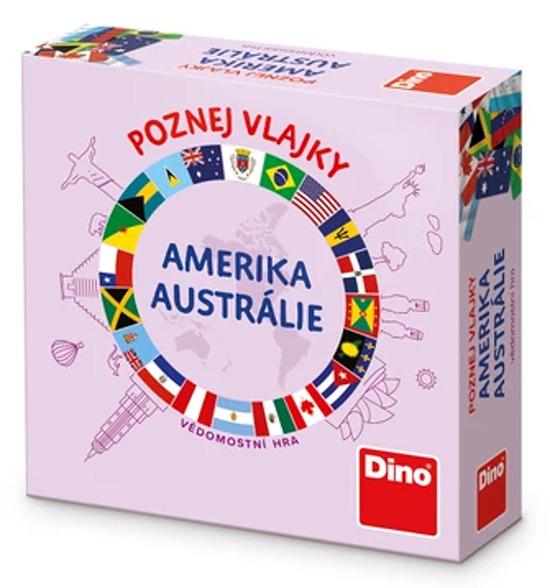 Levně Hra Poznej vlajky Amerika a Austrálie